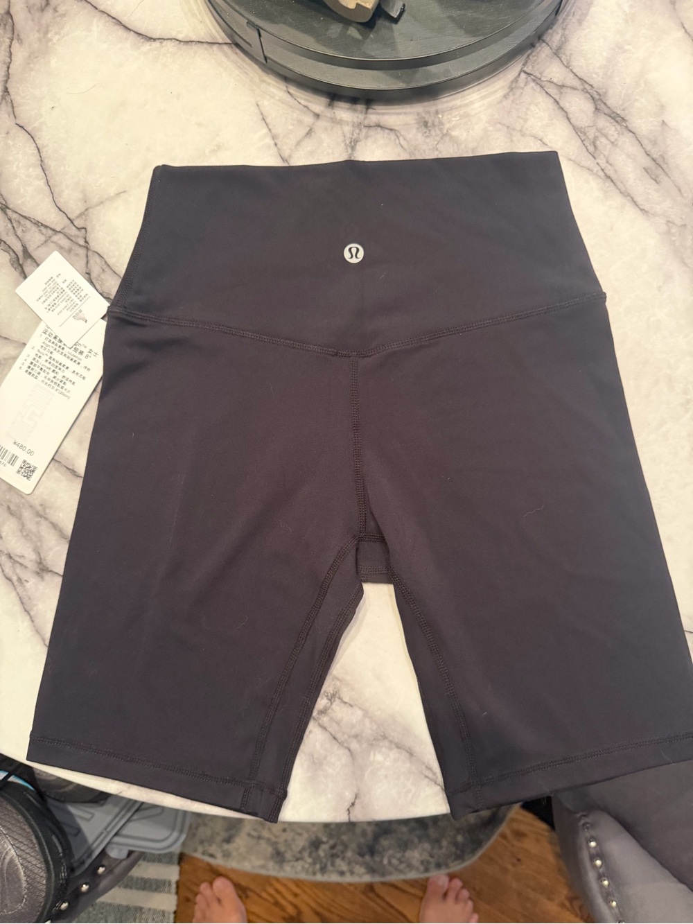 lululemon athletica Align Black High-Rise Bike Shorts